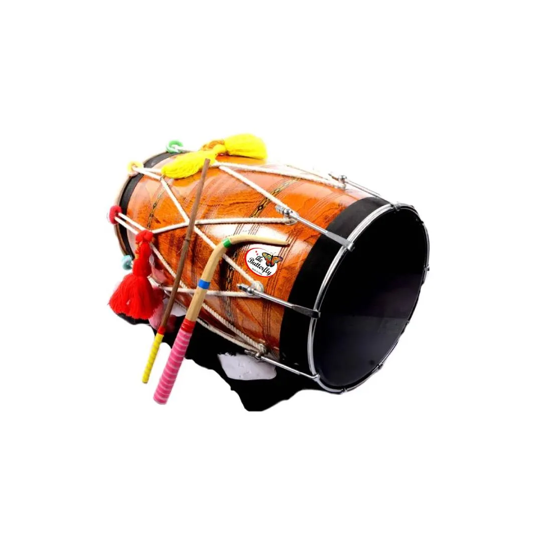 Traditional bhangra dhol drum for music