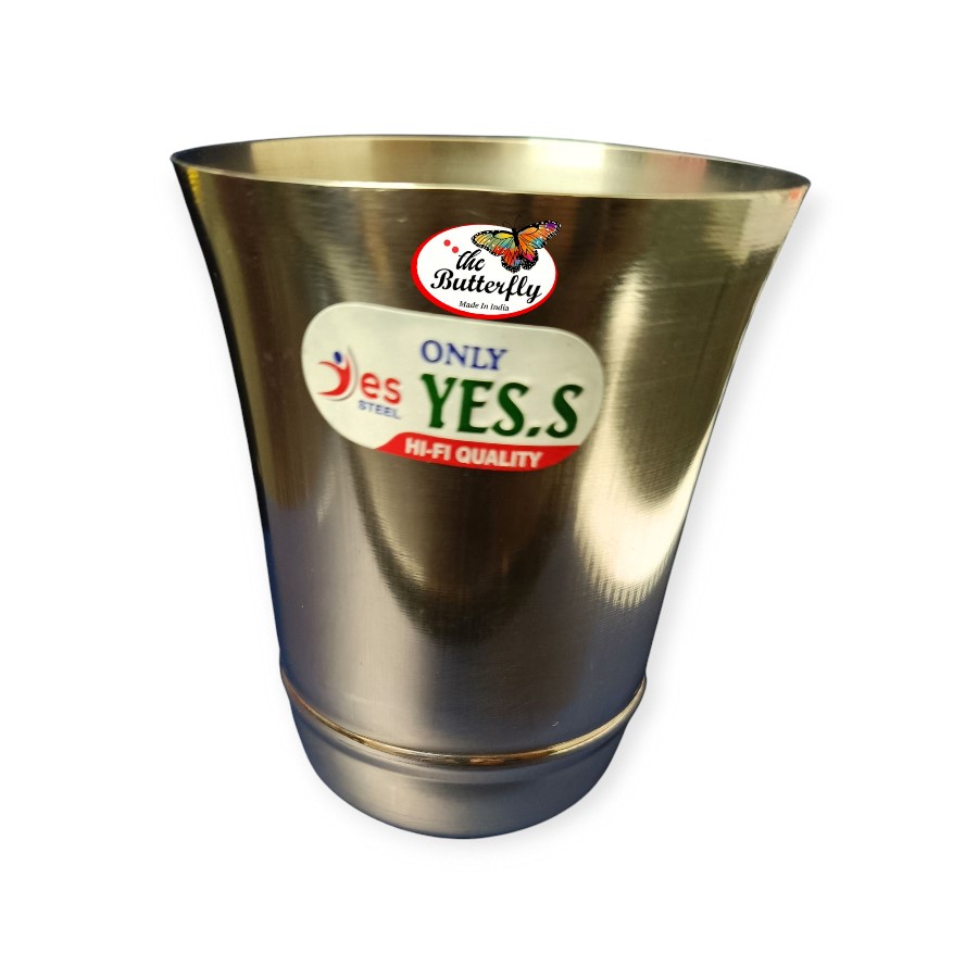 Stainless steel drinking glass tumbler