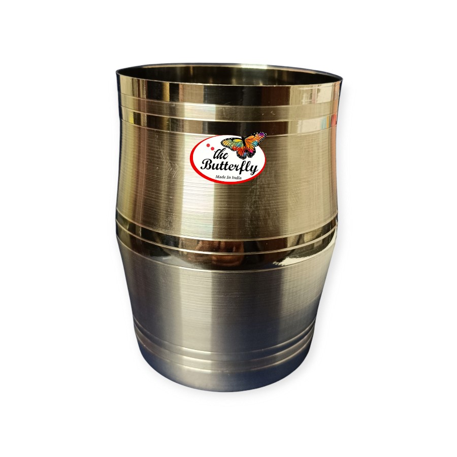 Stainless steel tumbler glass Dholak design