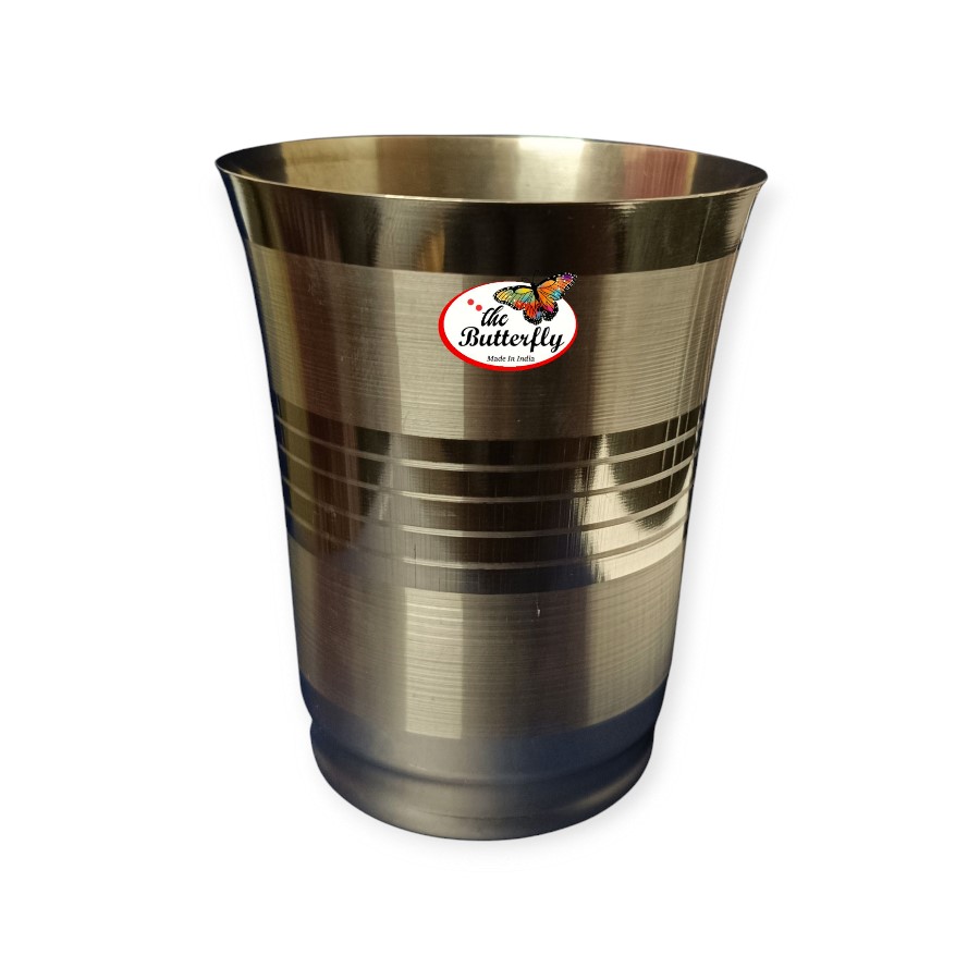 Durable stainless steel drinking glass for home use