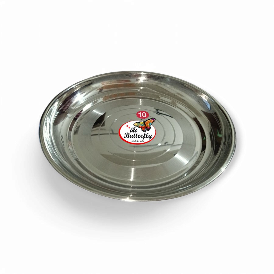 Stainless steel dinner plate