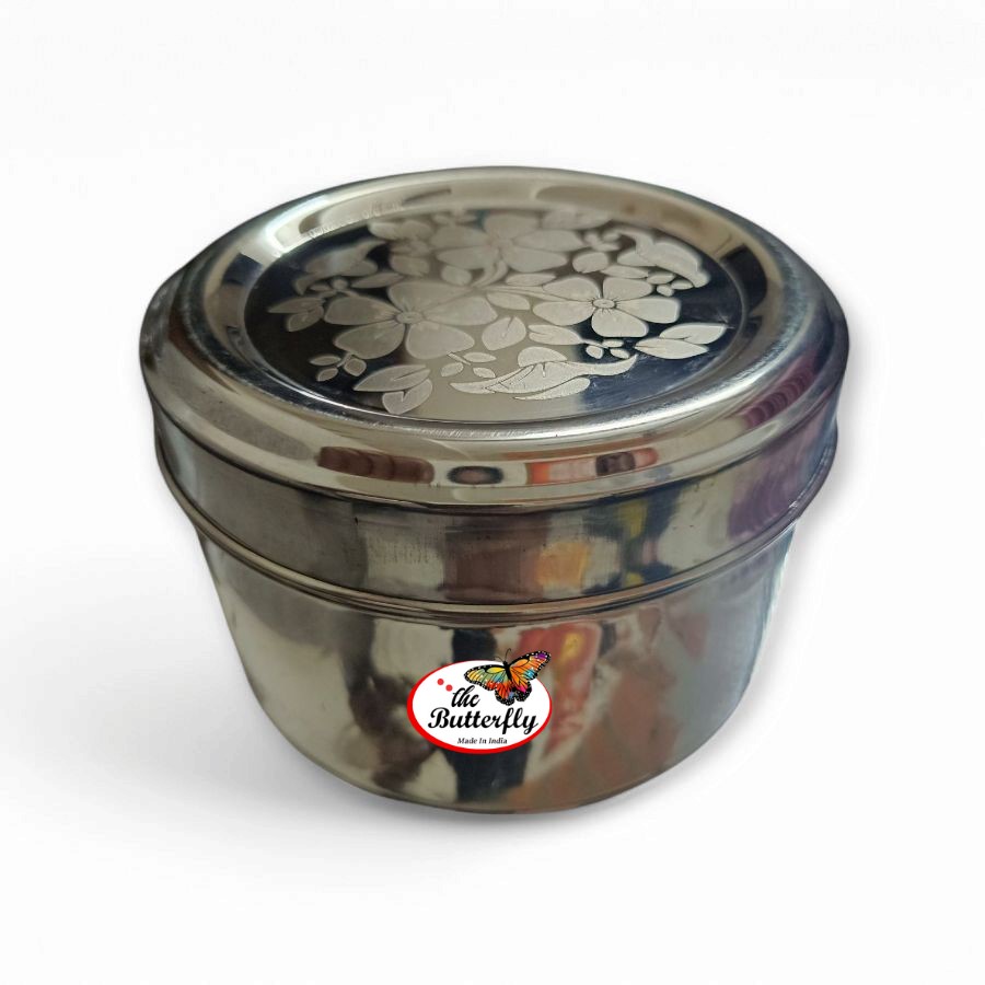 Durable stainless steel food container for kitchen