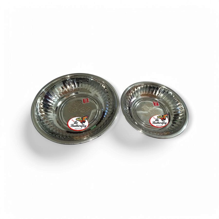 Stainless steel pudding bowl laser finish