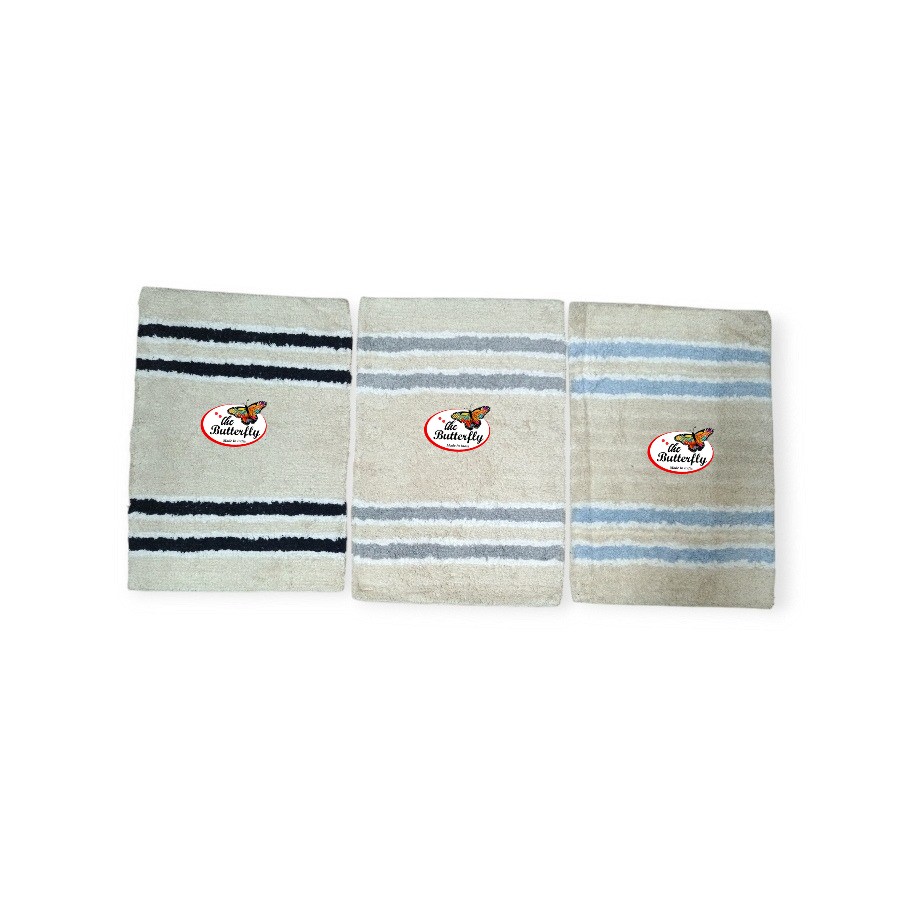 Solid stripe door mat for daily use