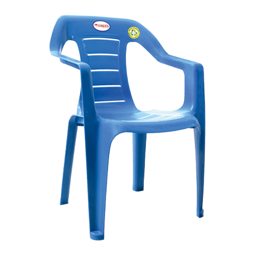 Blue MI plastic chair modern look seating