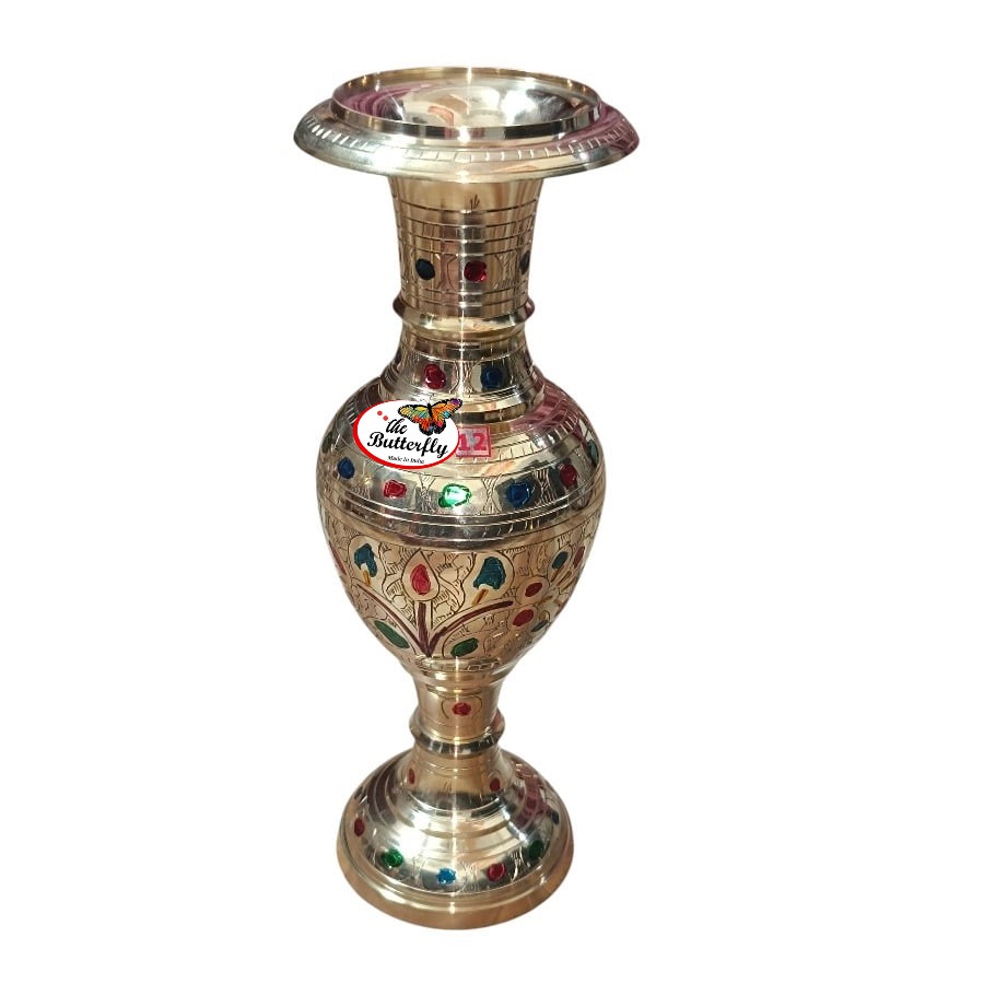 Teni design meena work flower vase