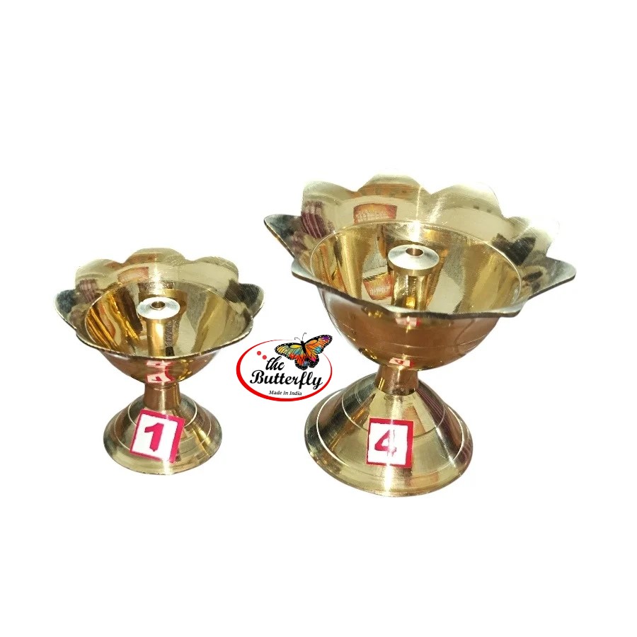 Devdass design brass diya for pooja decor