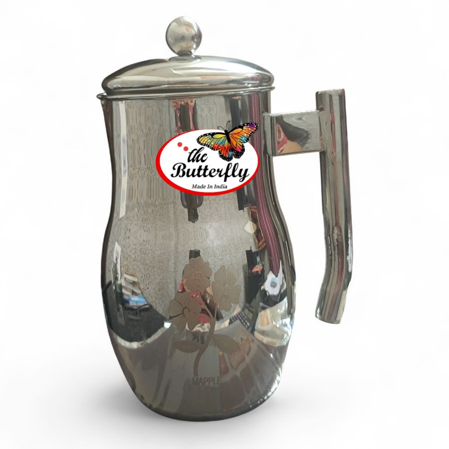 Maharaja laser stainless steel jug with lid