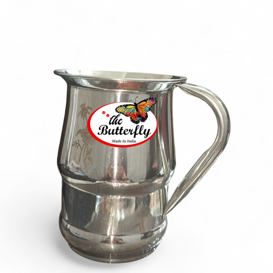 Premium fine laser stainless steel jug