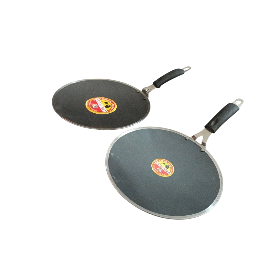 Iron roti tawa with fancy patti handle design