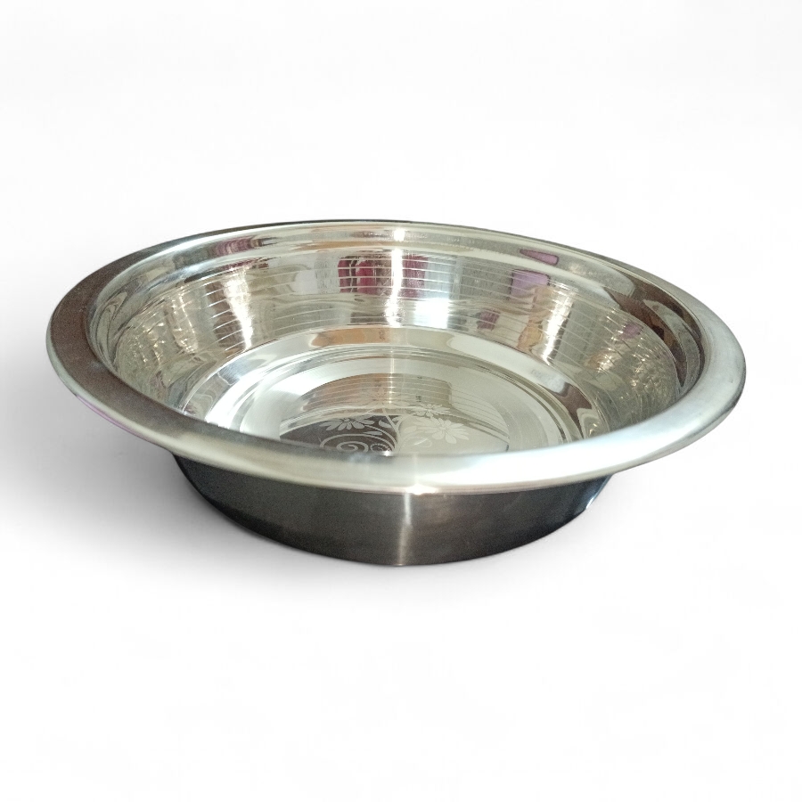 Stainless steel pet food bowl for dogs and cats