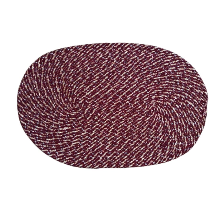 Super ribbon braided door mat for doorstep