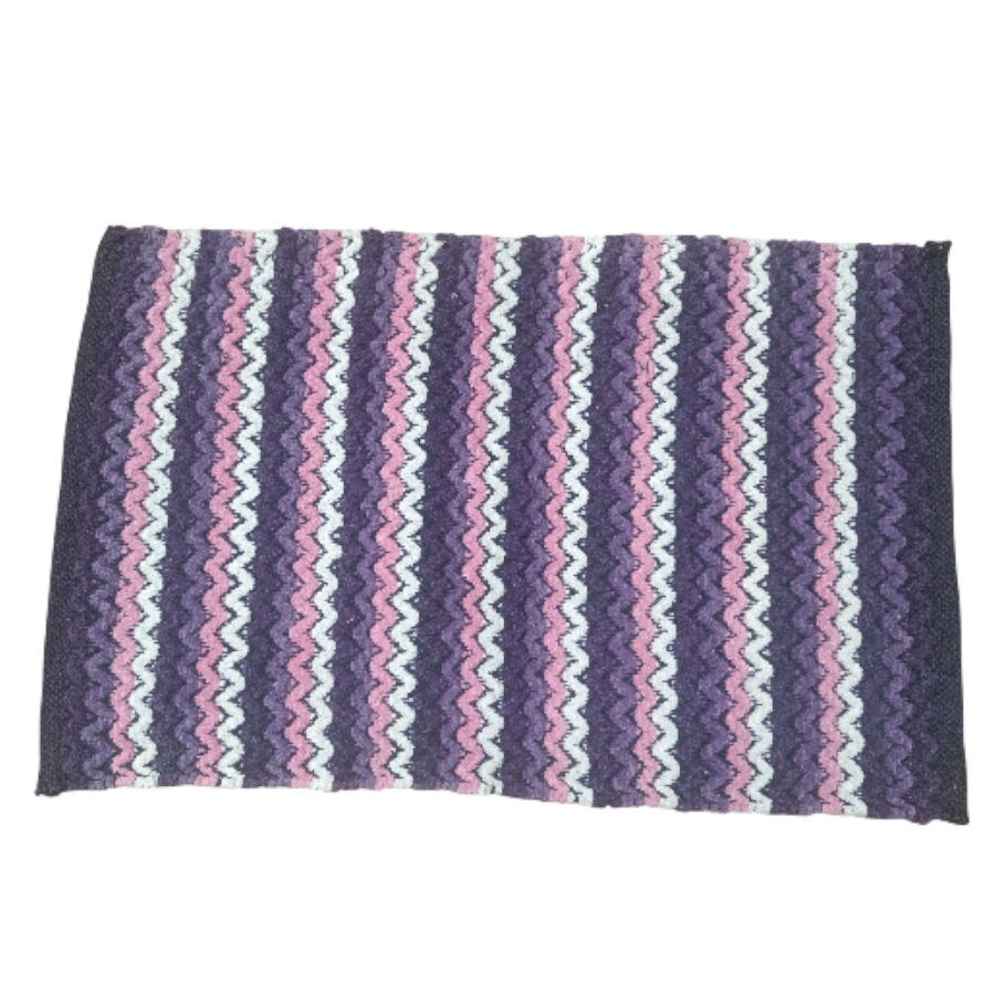 Tri colour wave pattern door mat for entrance