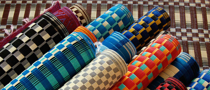 Plastic PVC chatai mat for home, balcony, and outdoor use