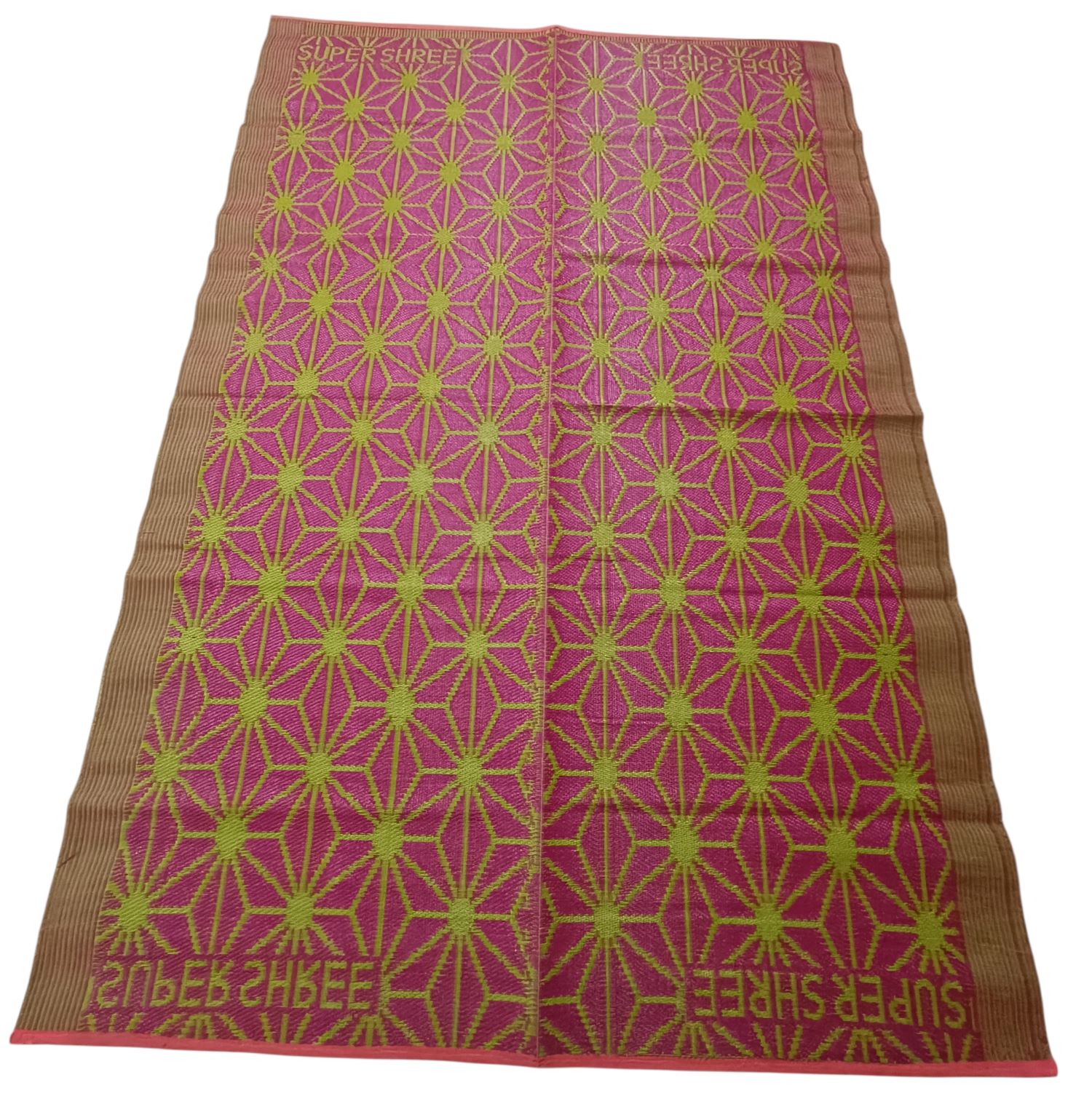 Plastic chatai mat 6x9 feet lightweight floor mat