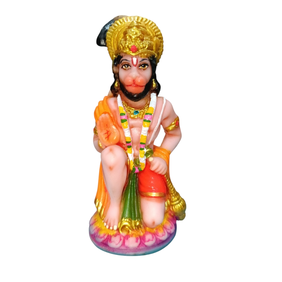 Polystone Hanuman statue symbolizing strength and devotion