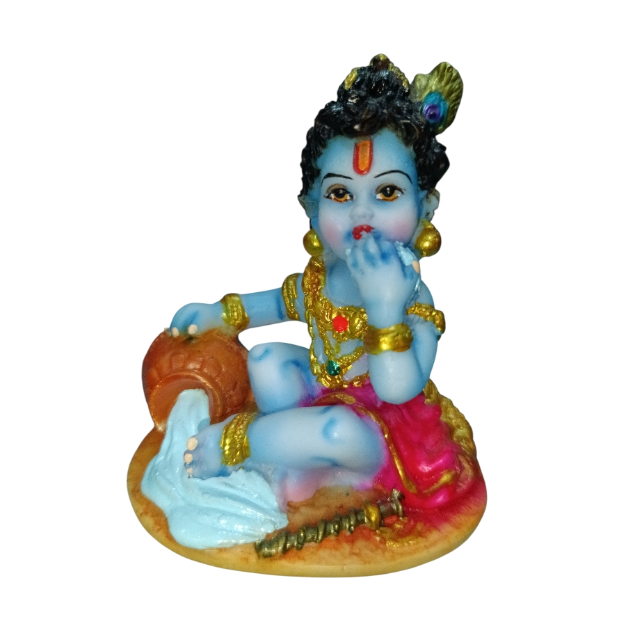 Makhan Chor Krishna polystone statue for home décor