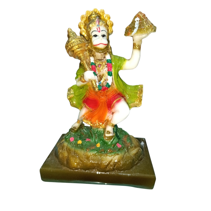 Polystone Pahar Hanuman statue depicting immense strength