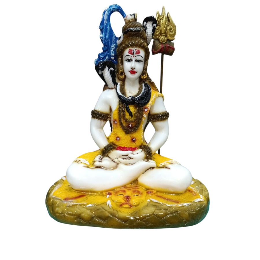 Polystone Smadhi Shankar statue for meditation and peace